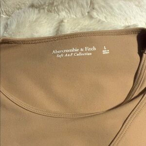 Abercrombie & Fitch Tan Cutout Bodysuit / Size Large